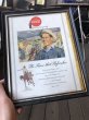 画像1: 50s Vintage Coca-Cola Advertising W/Frame (B934) (1)