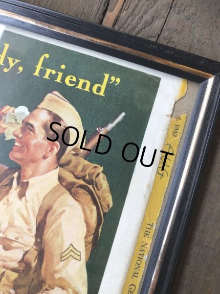 画像2: 40s Vintage Coca-Cola Advertising W/Frame (B930) (2)