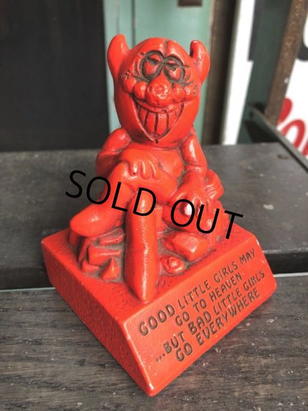 画像2: Vintage Message Doll Red Devil "Good little Girls ..."(B969)  (2)