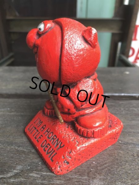 画像5: Vintage Message Doll Red Devil "I'm A Horny Little Devil" (B968)  (5)