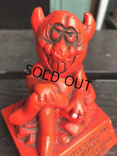 画像7: Vintage Message Doll Red Devil "Good little Girls ..."(B969)  (7)