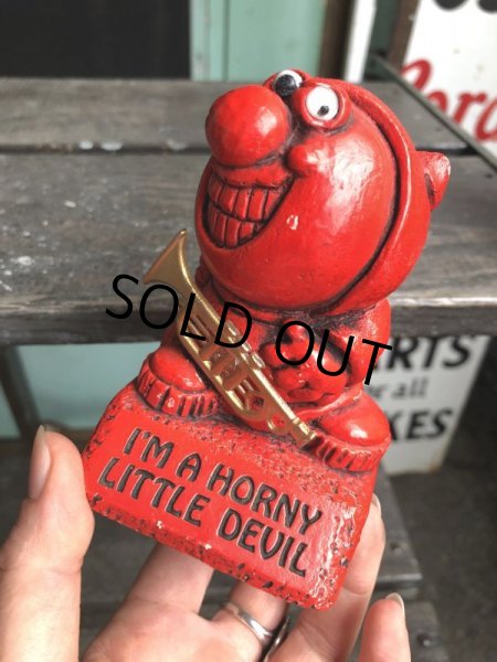 画像9: Vintage Message Doll Red Devil "I'm A Horny Little Devil" (B968)  (9)