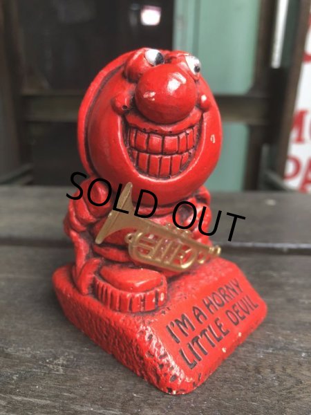 画像3: Vintage Message Doll Red Devil "I'm A Horny Little Devil" (B968)  (3)