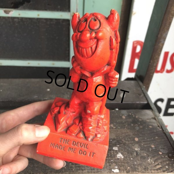画像12: Vintage Message Doll Red Devil "Made Me Do It" (B970)  (12)