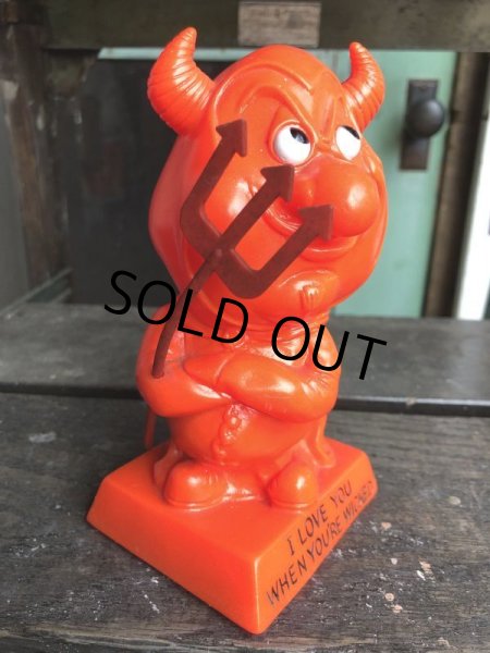 画像3: Vintage Message Doll Red Devil "I Love You When Your Wicked" (B972)  (3)