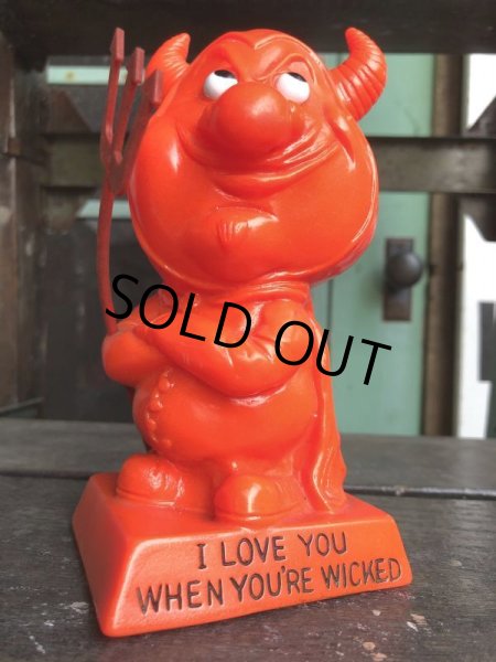 画像7: Vintage Message Doll Red Devil "I Love You When Your Wicked" (B972)  (7)