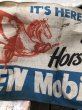 画像8: 40s Vintage MOBIL Flying Horsepower Cloth Banner Sign (B975) (8)