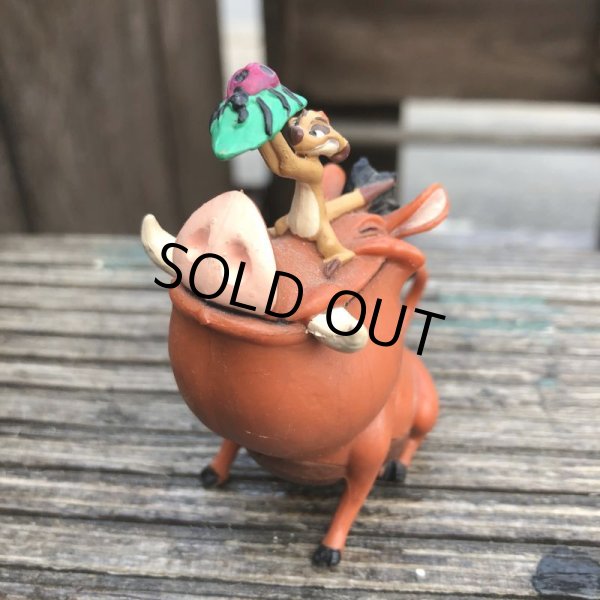 画像2: Vintage Disney The Lion King Timon & Pumbaa PVC Figure (B996) (2)
