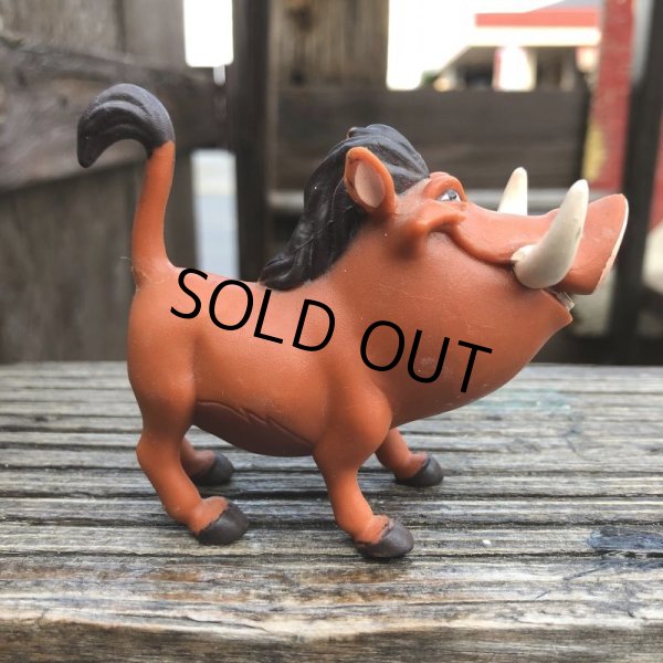 画像1: Vintage Disney The Lion King Pumbaa PVC Figure (B995) (1)