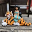 画像1: Vintage Disney Aladdin Jasmine & Rajah PVC Figure (B006) (1)