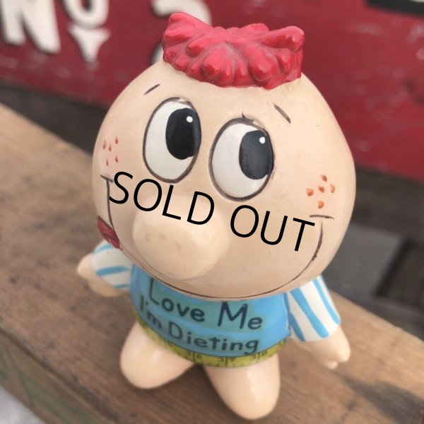 画像5: 70s Vintage Russ Berrie Ceramic Love Me I'm Dieting (B094) (5)