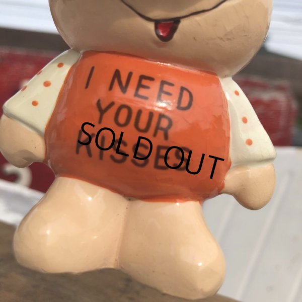 画像6: Vintage Russ Berrie Ceramic I NEED YOUR KISSES (B090) (6)