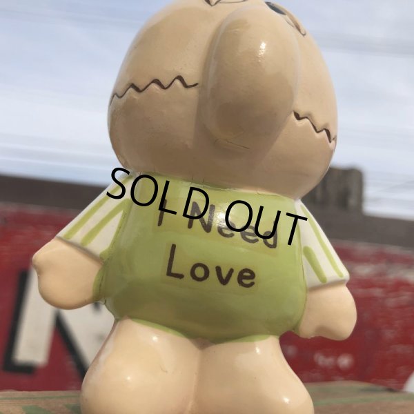 画像4: 70s Vintage Russ Berrie Ceramic I Need Love (B092) (4)