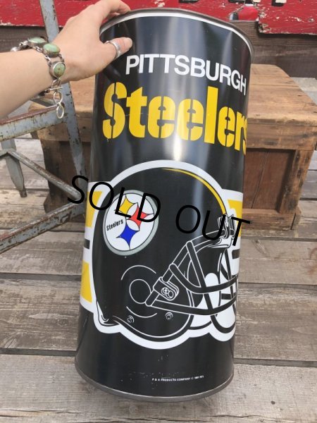 画像10: Vintage NFL Pittsburgh Steelers Trush Can (B096) (10)