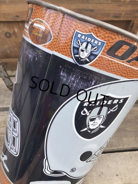 画像7: Vintage NFL Oakland Raiders Trush Can (B100) (7)