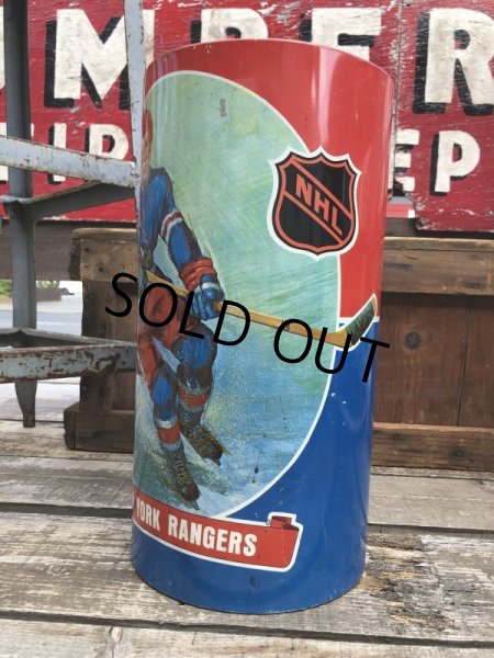 画像2: Vintage NHL New York Rangers Trush Can (B099) (2)