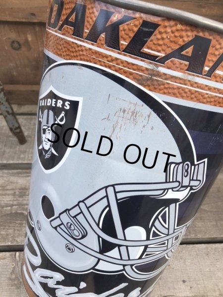 画像6: Vintage NFL Oakland Raiders Trush Can (B100) (6)