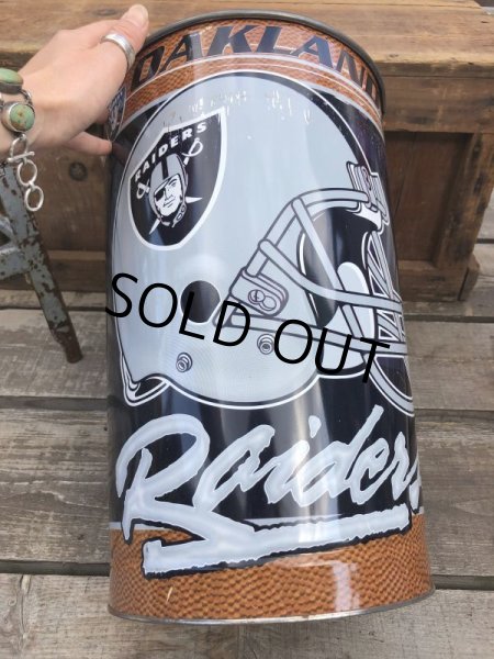 画像9: Vintage NFL Oakland Raiders Trush Can (B100) (9)