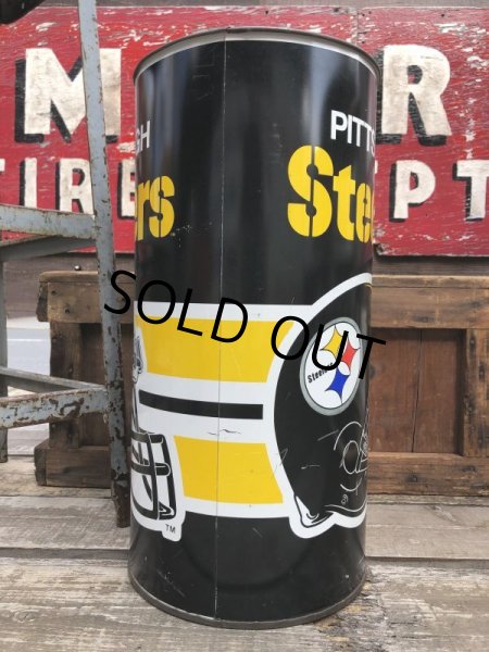 画像4: Vintage NFL Pittsburgh Steelers Trush Can (B096) (4)
