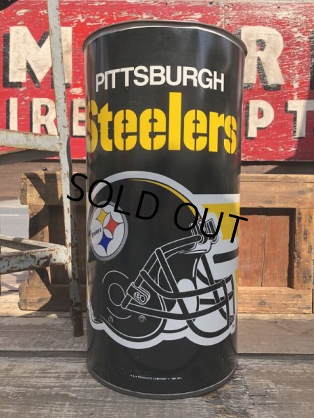 画像1: Vintage NFL Pittsburgh Steelers Trush Can (B096) (1)