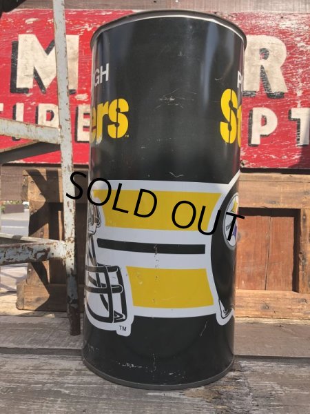 画像2: Vintage NFL Pittsburgh Steelers Trush Can (B096) (2)