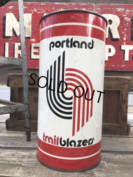 画像1: Vintage NBA Portland Trail Blazers Trush Can (B098) (1)
