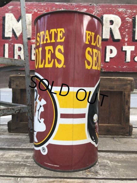 画像4: Vintage Florida State Seminoles Trush Can (B097) (4)
