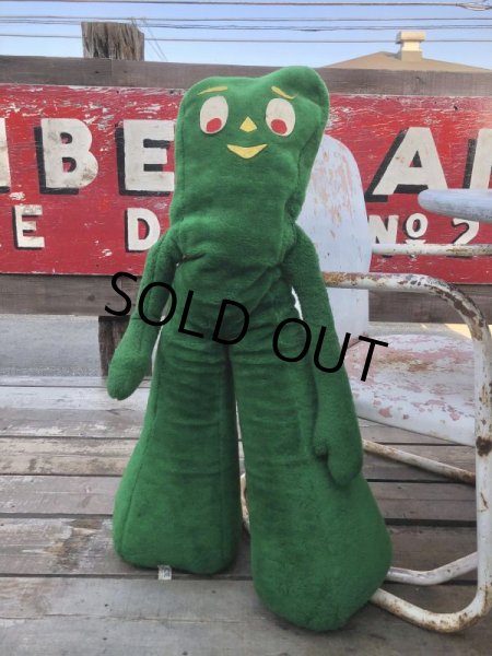 画像1: 80s Vintage Gumby Plush Doll Jumbo Size!! (B101) (1)