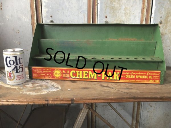 画像13: Vintage Chem-Pak Chemistry Store DIsplay Metal Rack (B103) (13)