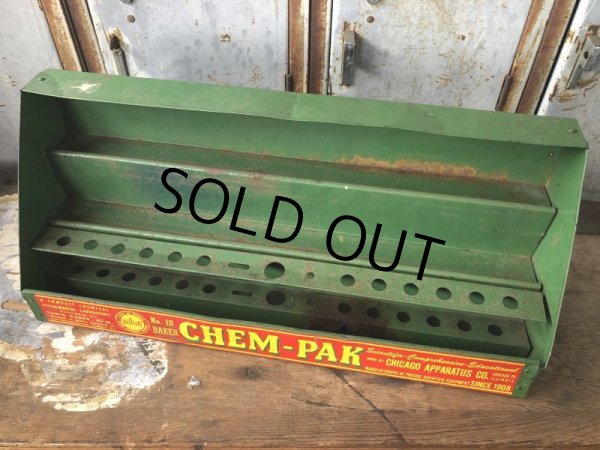 画像2: Vintage Chem-Pak Chemistry Store DIsplay Metal Rack (B103) (2)