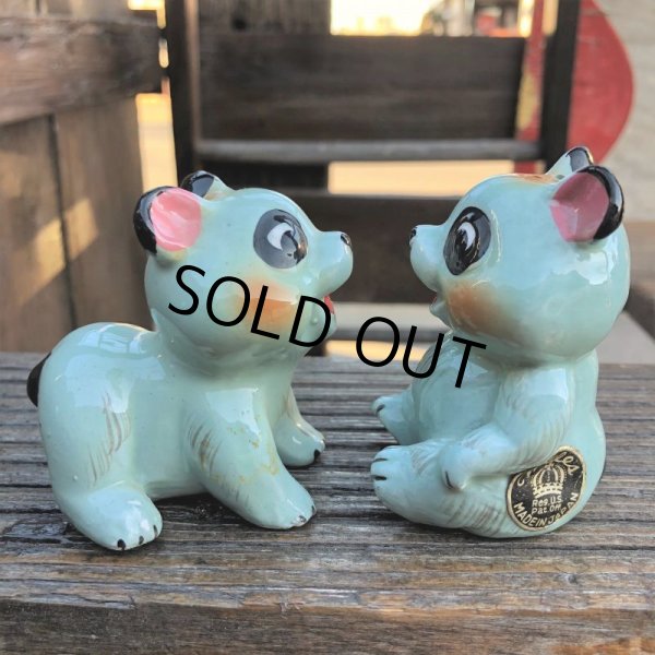 画像2: Vintage Japan Panda Bear Salt and Pepper Shakers (B757) (2)