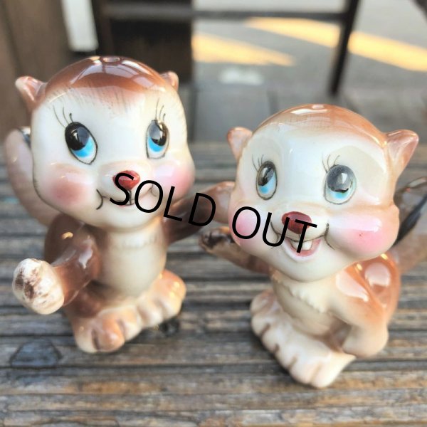 画像8: Vintage Japan Squirrel Chipmunk Salt and Pepper Shakers (B756) (8)