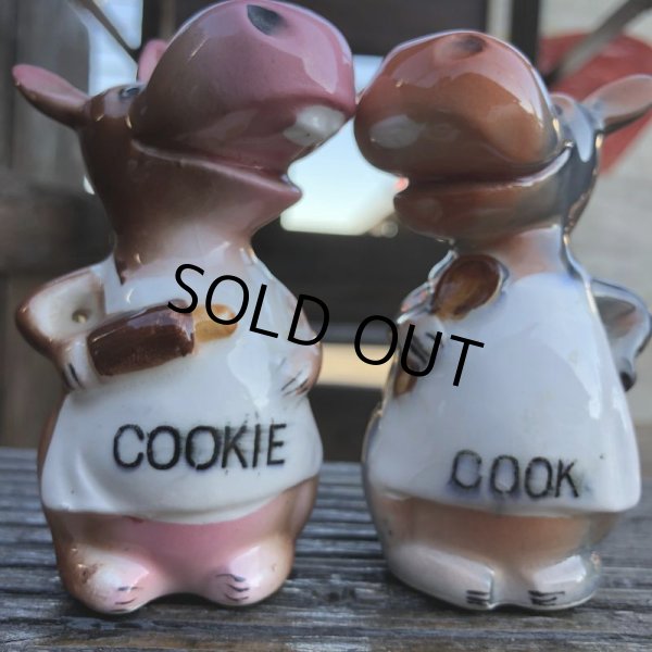 画像5: Vintage Japan Hippo Salt and Pepper Shakers (B759) (5)