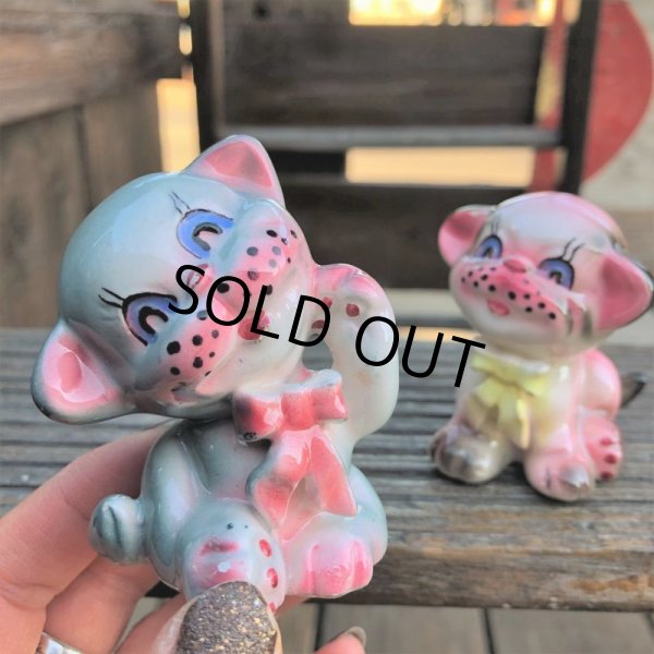 画像9: Vintage Japan Kitty Cat Salt and Pepper Shakers (B758) (9)