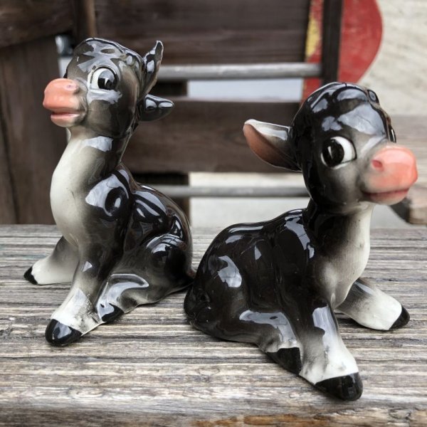 画像1: Vintage Japan Donkey Salt and Pepper Shakers (B761) (1)