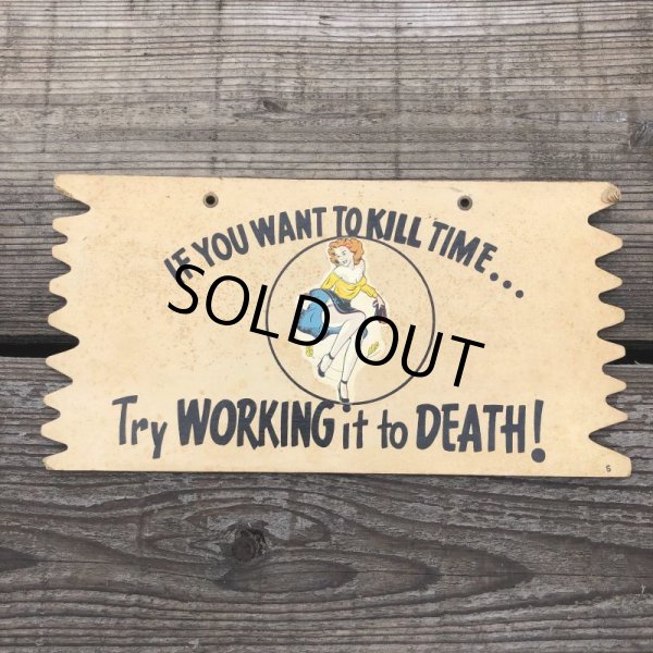 画像2: 50s Vintage Comic Card Plak Sign (B106) (2)