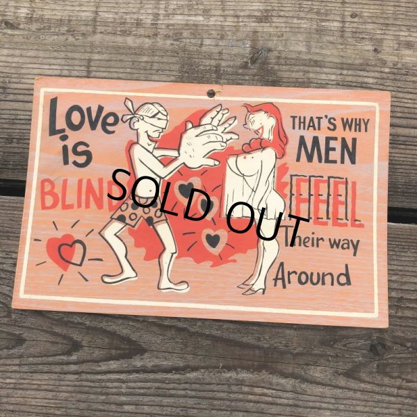画像2: 50s Vintage Comic Card Plak Sign (B117) (2)