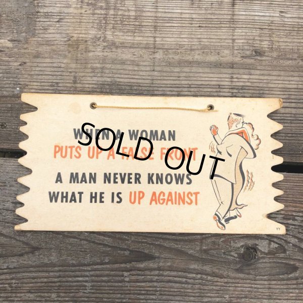 画像2: 50s Vintage Comic Card Plak Sign (B109) (2)