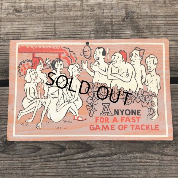 画像2: 50s Vintage Comic Card Plak Sign (B119) (2)