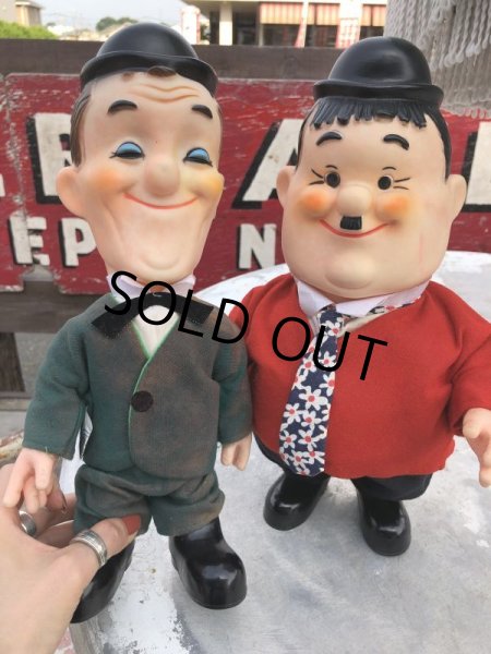 画像1: 70s Vintage Laurel & Hardy Doll Set (B121) (1)