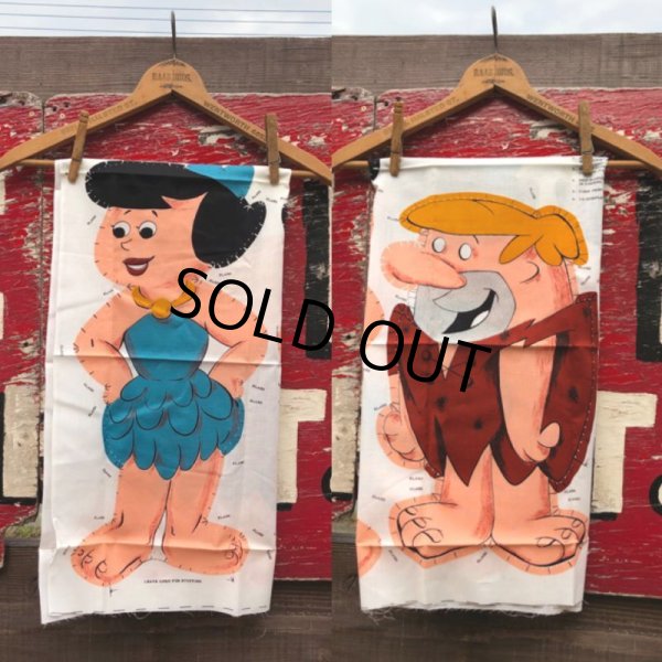 画像1: Vintage The Flintstones Fabric Pillow Doll Kit B&B (B123) (1)