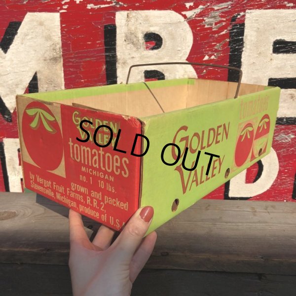 画像6: Vintage Grocery Store Tomato Handy Basket (B126) (6)