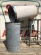 画像10: Vintage United Torpedo Industrial Dome Top Trash (B130) (10)