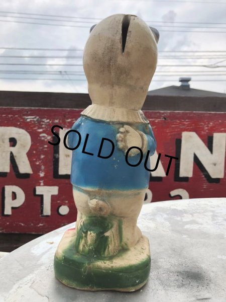 画像7: Vintage Chalkware Carnival Prize  Porky Pig Coin Bank (B133) (7)