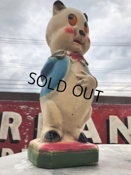 画像13: Vintage Chalkware Carnival Prize  Porky Pig Coin Bank (B133) (13)