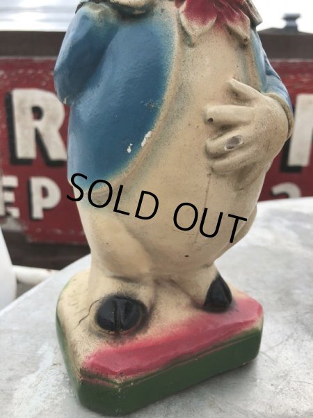 画像10: Vintage Chalkware Carnival Prize  Porky Pig Coin Bank (B133) (10)