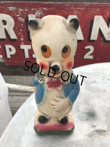 画像12: Vintage Chalkware Carnival Prize  Porky Pig Coin Bank (B133) (12)