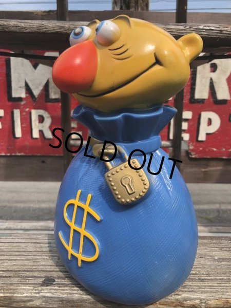 画像2: Vintage Play Pal Bank ＄ Mr.Money Bags (B135)  (2)