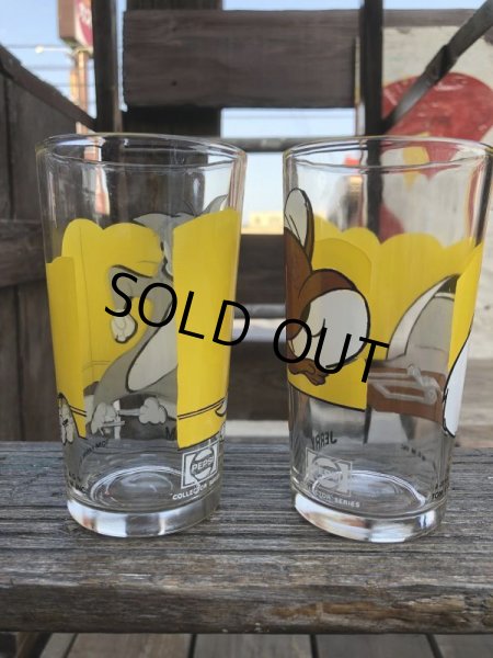 画像2: 70s Vintage Pepsi Glass Tom & Jerry SET (B138) (2)