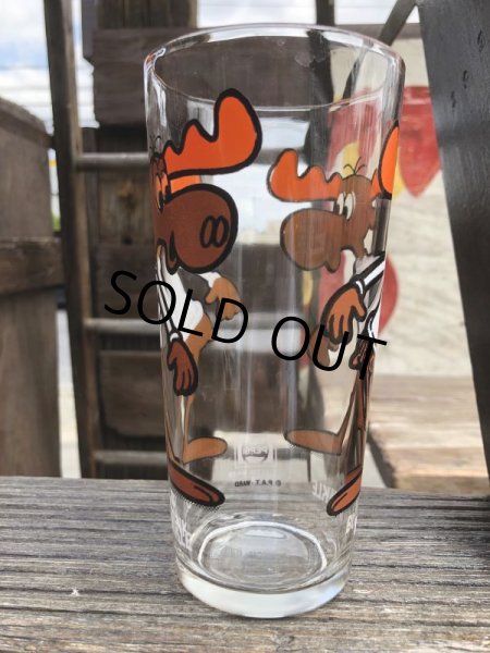 画像2: 70s Vintage Pepsi Glass Bullwinkle (B145) (2)